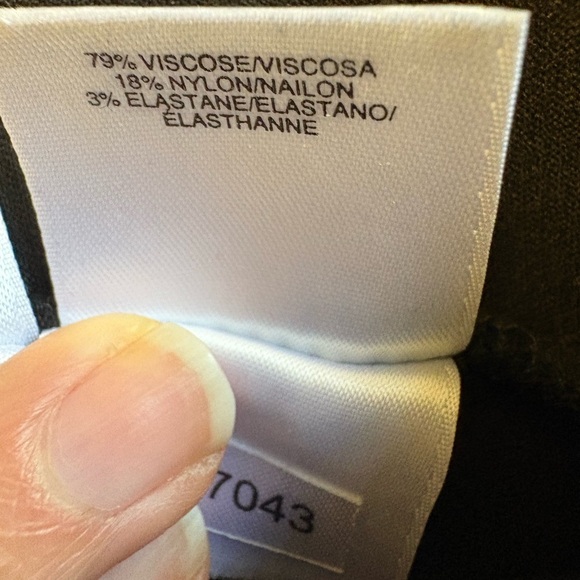 Anne Klein Black Slim pull on high rise Legging pants Elastic Waistband size XL - Picture 10 of 14